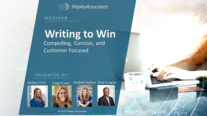 May 2020 Webinar - Writing to Win: Compelling, Con...