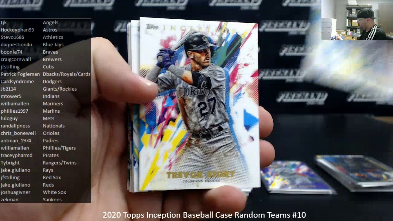 3/29/2020 2020 Topps Inception Baseball Case Random Teams #10 - YouTube
