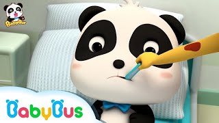 Baby Panda Go To Hospital | Baby Bus Game | Nursery Rhymes | Kids Cartoon