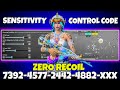 BGMI BEST 🔥 SENSITIVITY SETTINGS || BGMI ZERO RECOIL CODE FOR ALL DEVICE
