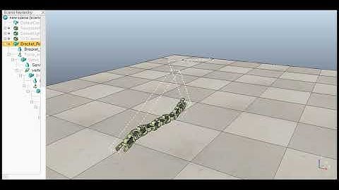 Snake Robot - Caterpillar gait simulation in V-REP