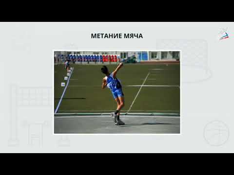 Урок физкультуры. Техника метания малого мяча.