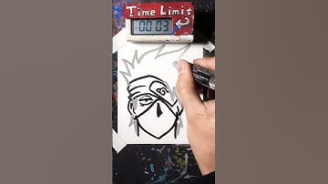 How to Draw KAKASHI in 30 Seconds