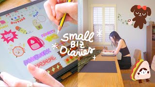 Small Business Diaries ♡ designing new collection, plushie keychains, digital downloads