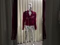 Shop Our Men's Red Velvet Biker Jacket Today at Festigal 💘
