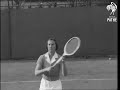 1934 Ladies Single's Wimbledon Champion, Dorothy Round, Teaches The Tennis Volley