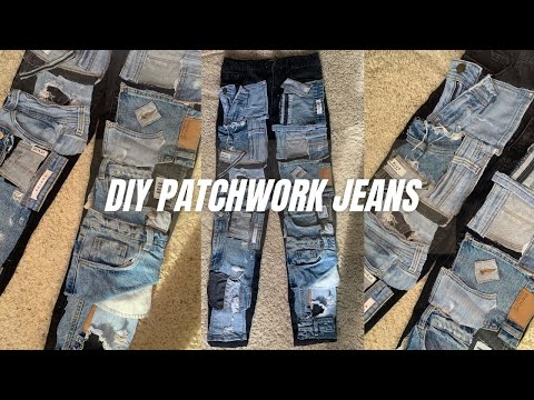 DIY Vintage Jean Patch VLOG Tutorial - Pink Heels Pink Truck