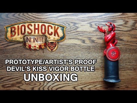 Bioshock Infinite Prototype / Internal Sample Devil&rsquo;s Kiss Vigor Bottle Replica Unboxing & Review