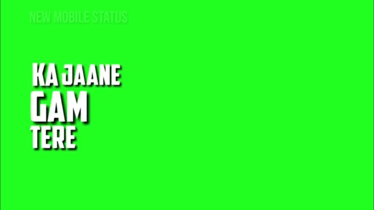 iMovie Green Screen Status Tum Hi Aana Female Version Song (Neha Kakkar)