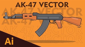 Adobe illustrator : Create Vector AK-47 Assault Rifle | Seemant Kumar