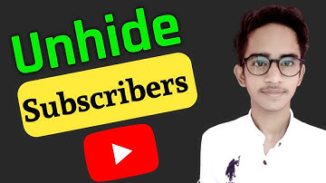 How To Unhide Subscribers On Youtube Android | Subscribers Unhide Kaise Kare 2020 In Hindi