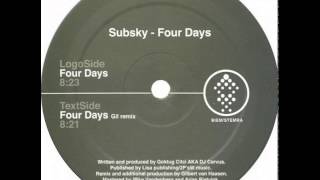 Subsky - Four Days (Gil Remix) [2001]