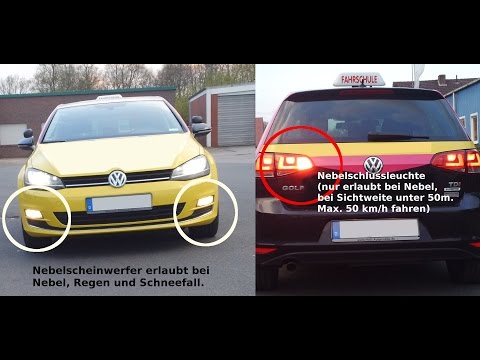 Abfahrtskontrolle Klasse B - Teil 5: Lichtschalter (Fahrschule, Führerschein)