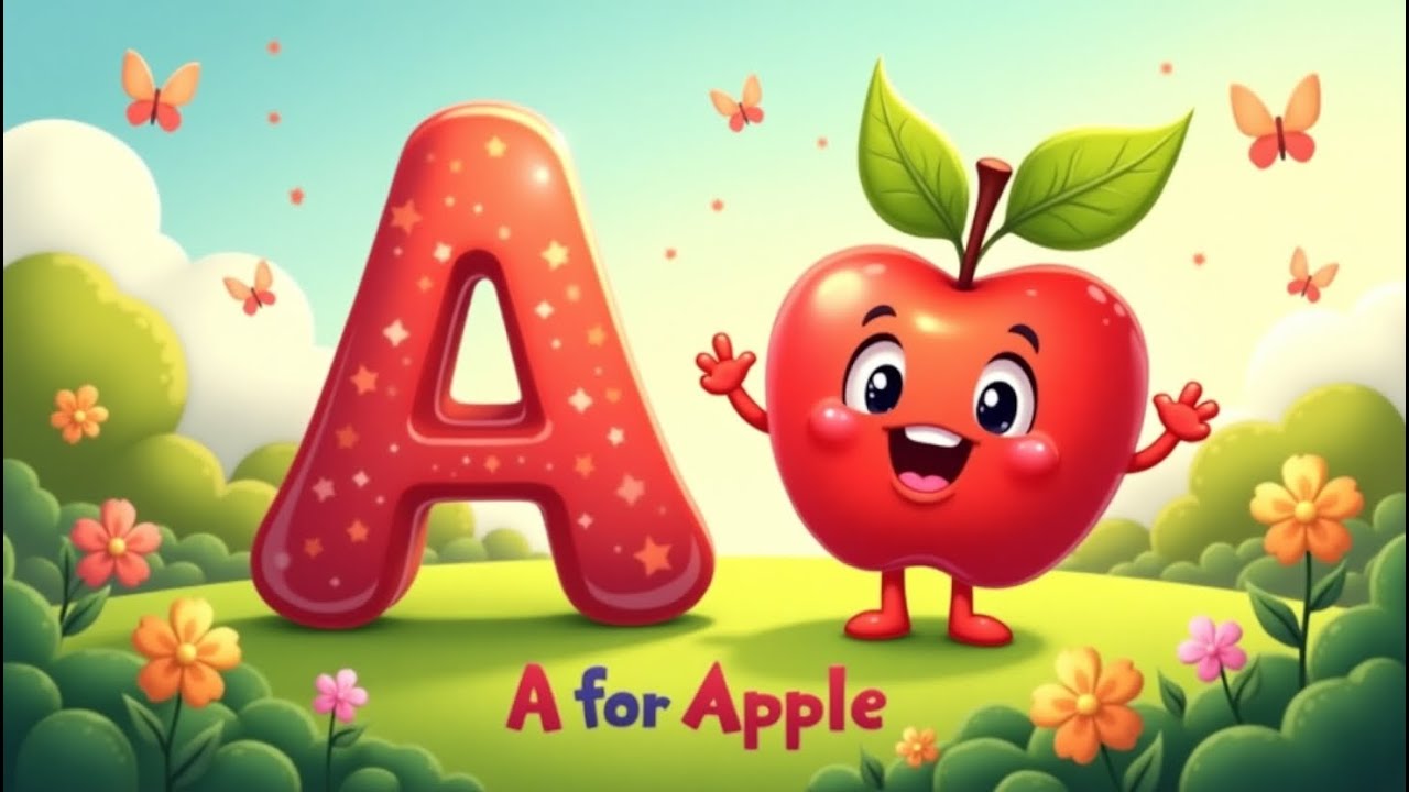 ABC Song | A to Z Alphabet for Kids | Learn Letters with Apple to Zebra ...