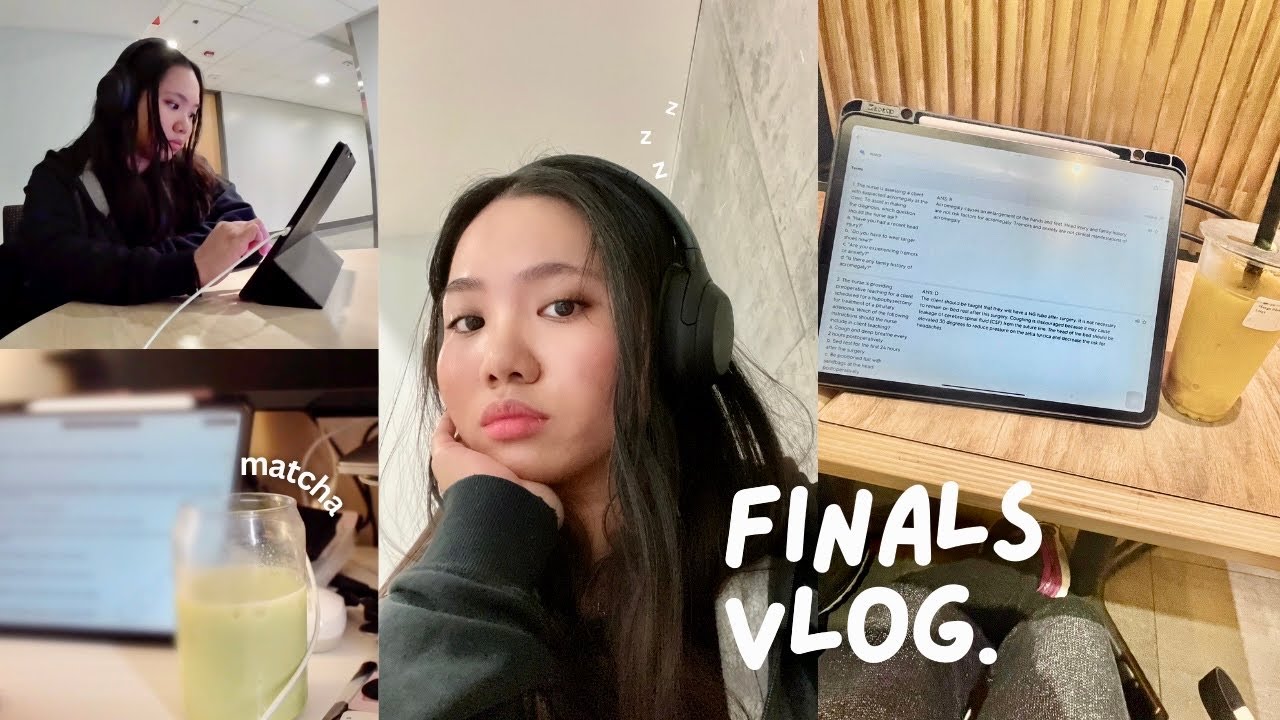 Slice of Life: Studying for Finals, Waking up at 6 AM, Productive Days, Study with me | study vlog