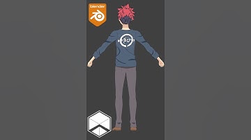 Teaster Blender Modeling Yukihira Soma Part 2 #Shorts