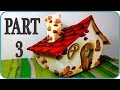 ❣DIY Fairy House - Part 3/3 - Making roof tiles, chimney, faux wood and stone details and painting❣