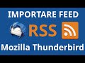 Importare feed rss su mozilla thunderbird
