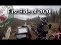 First Ride of 2020! KTM 690, Husqvarna 701 & Honda Africa Twin