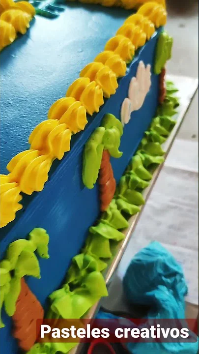 Cumpleanos Torta De Sonic Con Crema Cuadrada Cumpleanos Torta De Sonic Con Crema Cuadrada