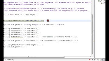 ARRAYINDEXOUTOFBOUNDSEXCEPTION IN JAVA