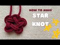 DIY узел «Звезда»/ How to make knot “Star”