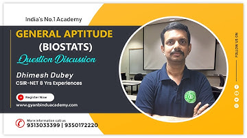 CSIR-NET-JRF|| General Aptitude Biostats Question Discussion | GATE | DBT | ICMR | TIFR | JNU |