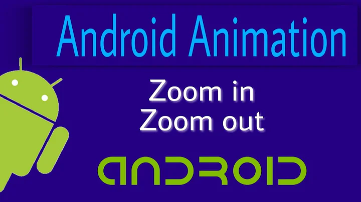 Android Animation | Zoom in zoom out animation using XML | Android Studio