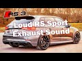 Audi RS3 2017 (400 PS) - Onboard Exhaust Sound (no OPF)