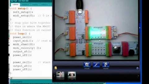 Midi Input for LittleBits Arduino