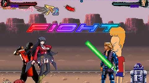 MUGEN Request: Lucifer & Ermac MK1 Vs Luke Skywalker & Beavis