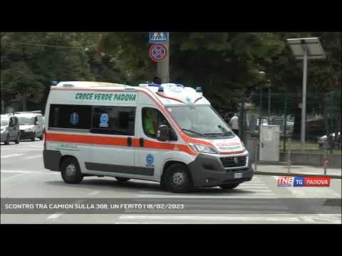 SCONTRO TRA CAMION SULLA 308, UN FERITO | 18/02/2023