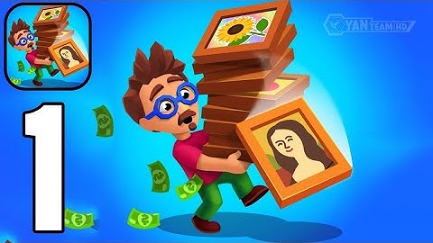 Gallery Idle: Business Tycoon - Gameplay Walkthrough Part 1 Hire artists (Android,iOS)