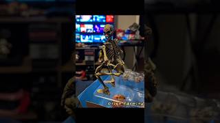 Fwoosh Skeleton Posing #skeleton #viralshorts #spooky #toys #figure