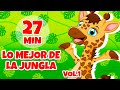 Lo mejor de la jungla con giramille vol 1  giramille 27 min  cancin para nios