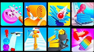 Soap Cutting,spiral roll,Stack Ball,stack Colours,Stack Rider,Tall man run,tiny Run,tippy Toy