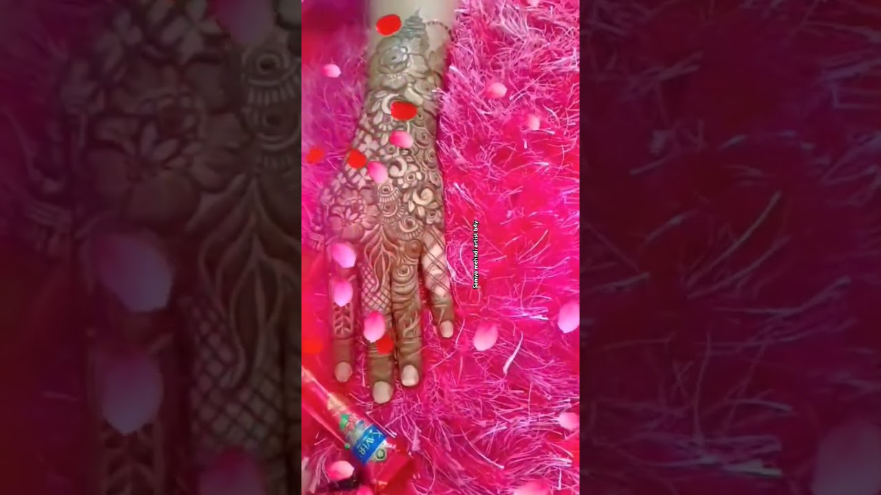 nice mehndi design 👍 saniya mehndi artist b4y