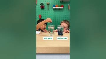 Salt-water trick | chemistry experiment at home with food coloring
