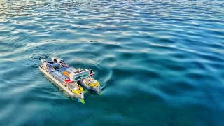 I used my LEGO Technic RC boat to survey the area for my next mission!