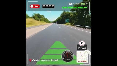 Speedometer Dash Cam Speed Alert Safe Driving