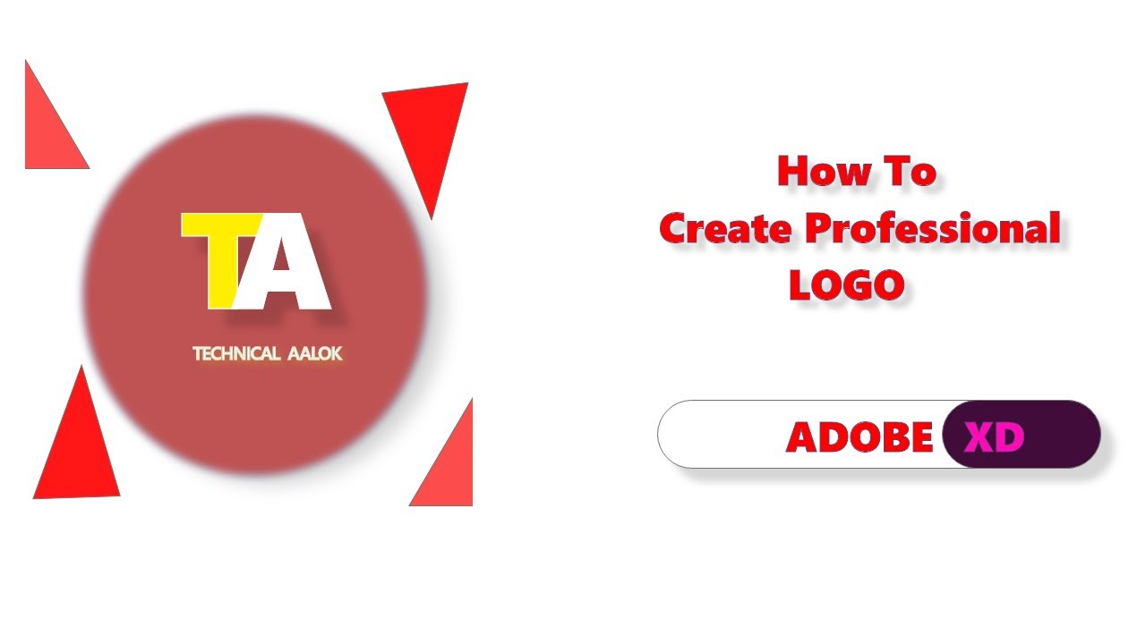 How to make logo in adobe xd || create professional logo in adobe XD
