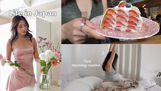 Living in Japan | 7am morning routine, lots of yummy Japanese desserts, girls day out in Tokyo