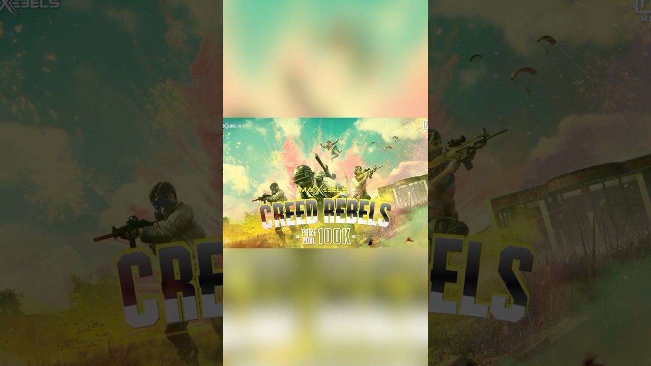 🔥 Creed Rebels PUBG Tournament – 100K Prize Pool | Free Entry! 