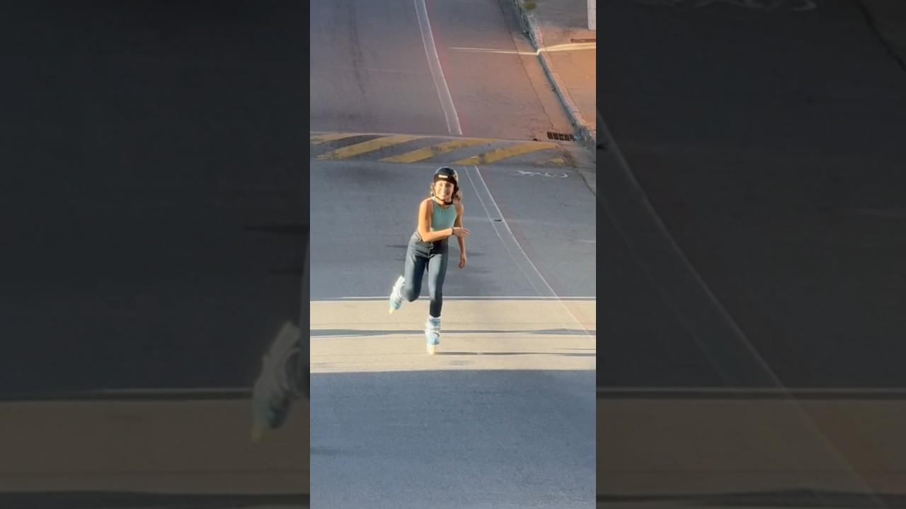 Quase deu ruim 😂 qual a sua opinião sobre isso ? #patins #patinadora #rollerblading #roller