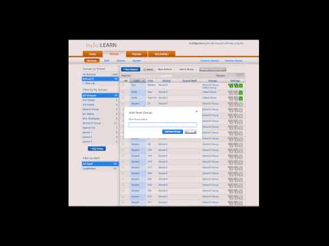 Creating Groups in MySciLEARN