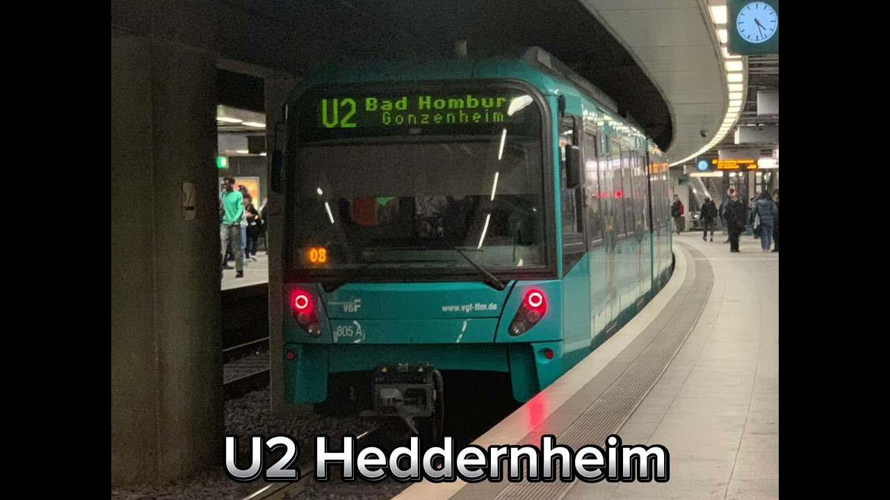 SELTENE U-Bahn Frankfurt Ansage von Ingrid-Metz-Neun 2013
