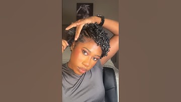 How I style my short natural hair #bigchop #twa