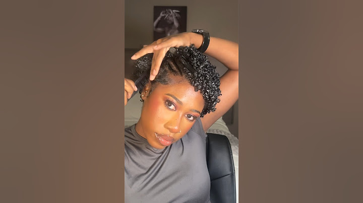 How I style my short natural hair #bigchop #twa