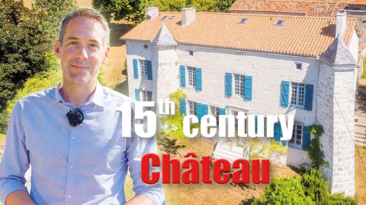 Historic 15th-Century Chateau in Charente with Natural Swimming Pond & Truffle Grove 🌿A38552JMR16