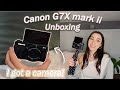 I GOT A CAMERA! | CANON G7X MARK ii UNBOXING | Set up + REVIEW